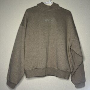 Fear of God Essentials Crewneck Sweater in Light Oatmilk